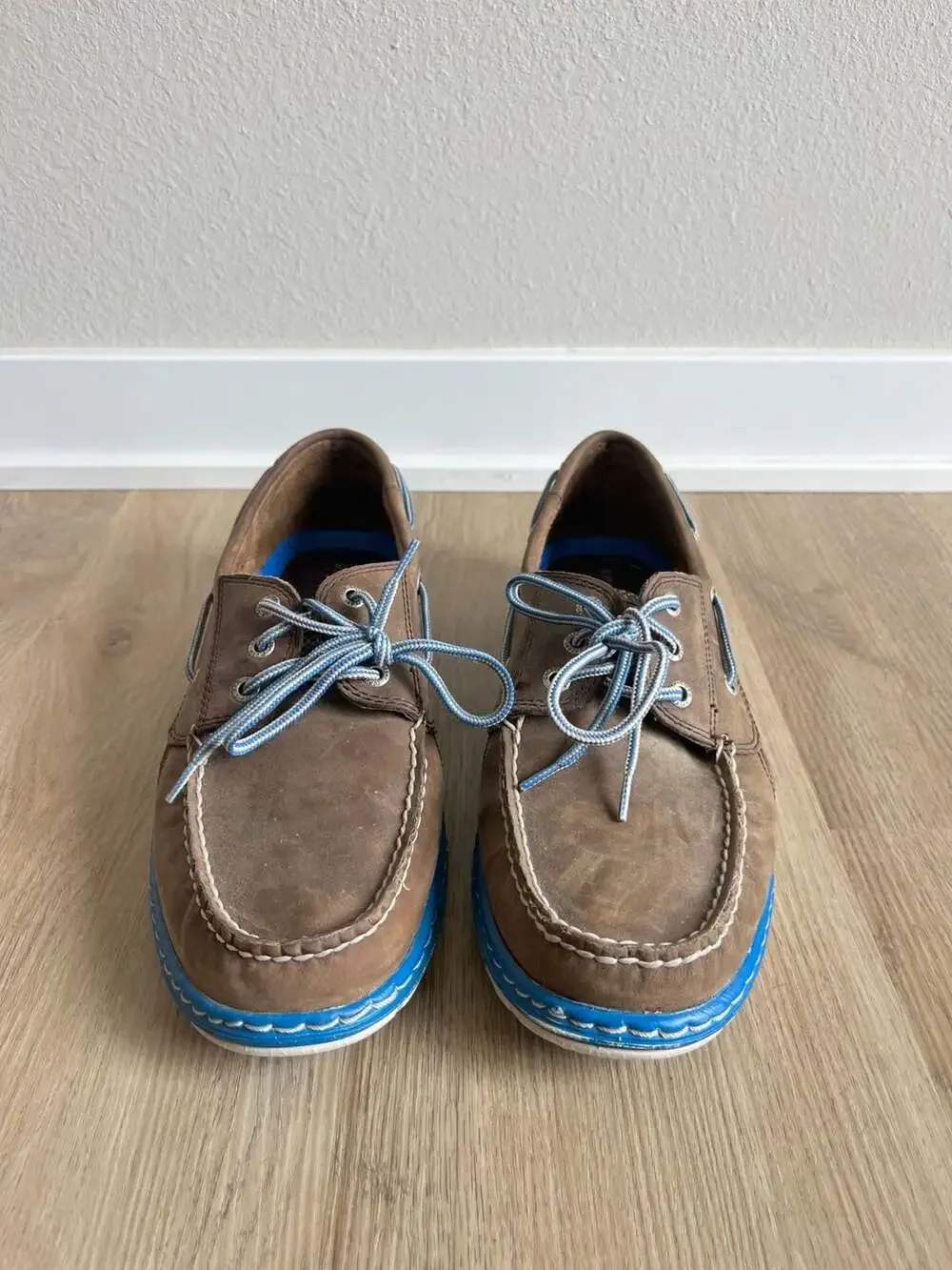 Sperry, Billfish Ultralite 3-Eye Boat Shoe, Taupe/Brown/Blue, Old Money,10.5